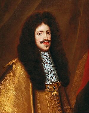 Portrait of Emperor Leopold I as a young man, wearing the Order of the Golden Fleece (by Benjamin Block)