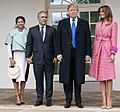 President Trump and the First Lady Welcome Colombian President Iván Duque Márquez and his wife Mrs. Maria Juliana Ruiz Sandoval to the White House (32144037107) (cropped)