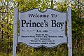 Prince's bay welcome sign