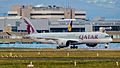 Qatar Airways Airbus A350-941 A7-ALA 15.Jan.2015 First commercial service Doha-Frankfurt (16260395846)