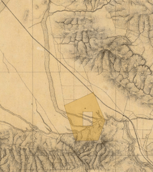 Rancho Providencia Hall Map 1880