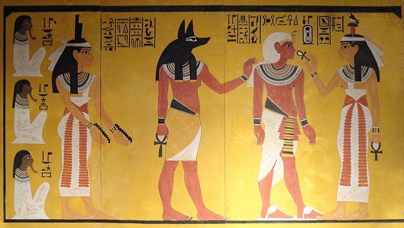 Replikat der Südwand der Grabkammer Tutanchamuns (KV62) (repairandskew) (cropped)