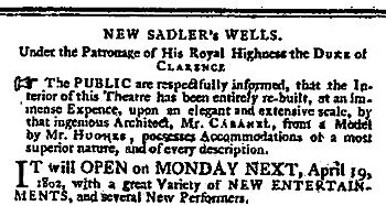 Sadler's-Wells-1802-advertisement