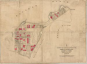 StateLibQld 1 262968 Estate map of the town of Coolangatta, Queensland, 1885