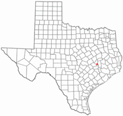 Location of Millican, Texas