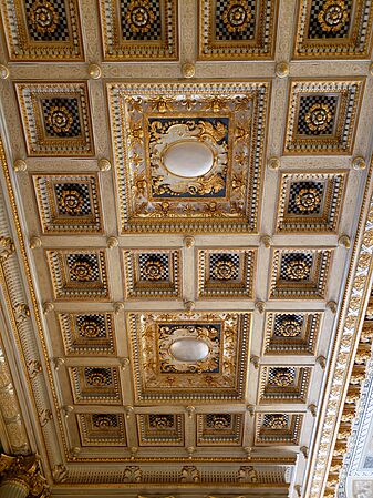 The Breakers. Newport, RI. Library. Ceiling. 20210723 (38)