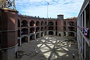 The interior of Fort Point