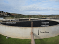 Trickling filter sewage treatment plant in Brazil
