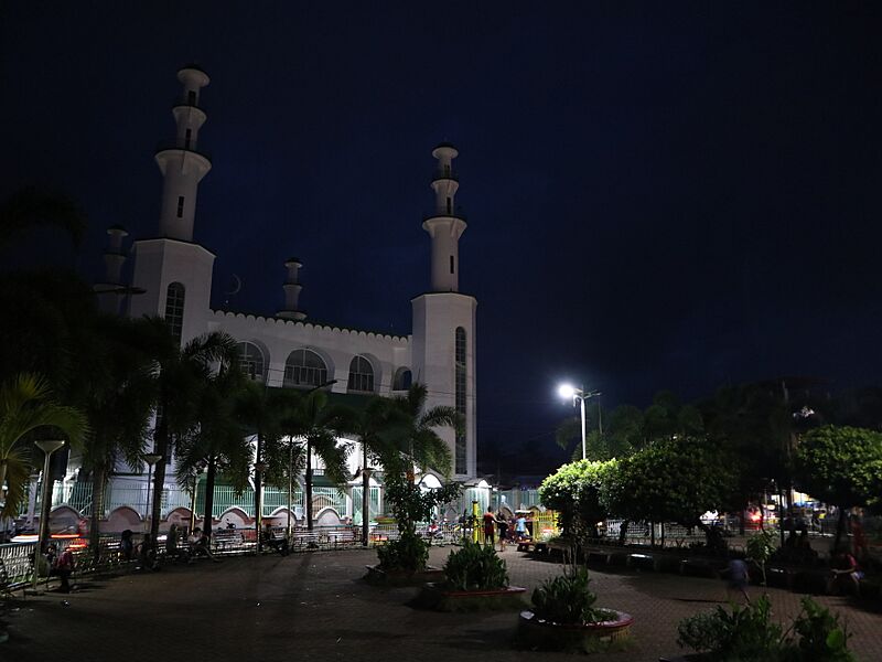 Tulay Central Mosque night view (Serantes, Jolo, Sulu; 10-10-2023)
