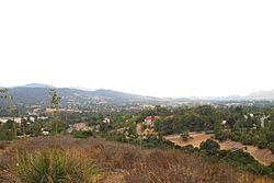 View of thousand oaks from conejo valley botanic garden