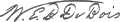 W.E.B. DuBois Signature