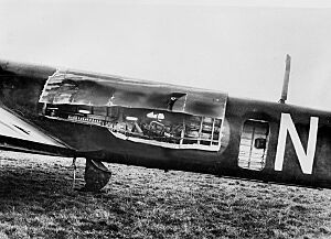 Whitley V No 102 Sqn damaged 1940