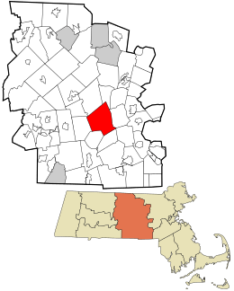 Location within Worcester County