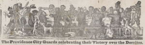 "The Providence City Guards celebrating their Victory over the Dorrites."