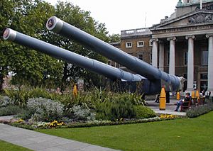 An 800 mm Schwerer Gustav shell at the Imperial War Museum…