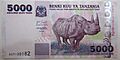 5000 tz shillings front