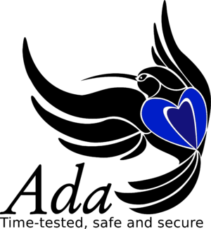 Ada Mascot with slogan