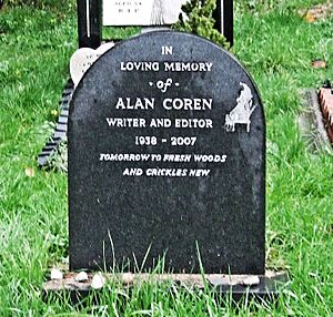 Alan Coren's Grave, Hampstead Cemetery - London. (15699842447)