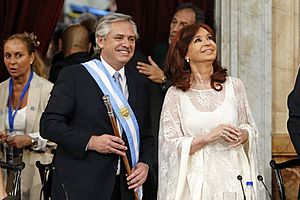Alberto Fernández y Cristina Fernández de Kirchner asunción