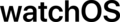 Apple watchOS wordmark 2017