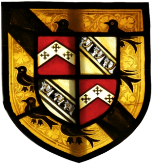 Arms ThomasLuttrell Died1571 DunsterChurch Somerset