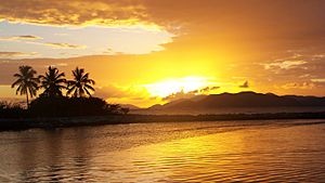 Awsome sun set in the virgin islands