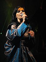 Björk performing in Vancouver in 2007.