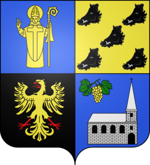 Blason ville fr Saint-Romain-la-Virvée (Gironde)