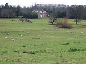 Bourne Park House and sheep fields - geograph.org.uk - 335631