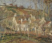 Camille Pissarro - Red roofs, corner of a village, winter - Google Art Project