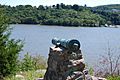 Cannon on site of Fort Constitution trained towards West Point, Constitution Island, NY