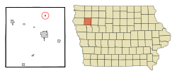 Location of Larrabee, Iowa