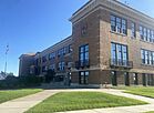 A Three-story brick building