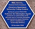 Christopher Ingold plaque