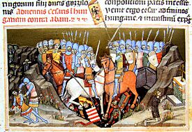 Chronicon Pictum P050 A ménfői csata.JPG
