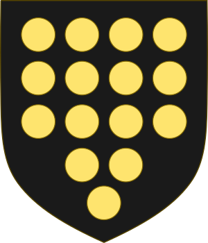 Coat of arms of Caddock, Earl of Cornwall