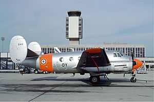 Dassault Flamant, Basel-Mulhouse Airport - September 1977.jpg