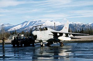 EA-7L VAQ-34 at Elmendorf AFB 1987