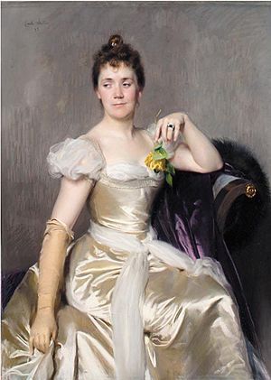 Emile Wauters - Portrait of Florence Sharon, Lady Fermor-Hesketh