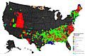 European Ancestry in the US by county