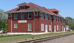 Fairbury, Nebraska Rock Island depot from SW 1