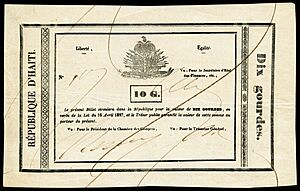 HAI-4-Republique d'Haiti-10 Gourdes (1827)