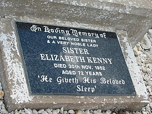 Headstone SisterElizabethKennyHeadstone