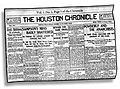 Houston Chronicle frontpage