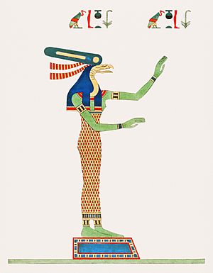Illustration from Pantheon Egyptien by Leon Jean Joseph Dubois, digitally enhanced by rawpixel-com 88