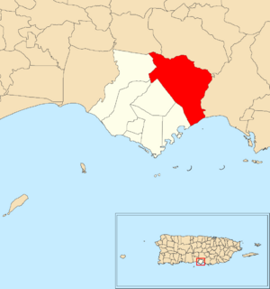 Location of Jauca 2 within the municipality of Santa Isabel shown in red