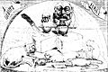 John Molteno and Saul Solomon preside over Cape Government - Zingari cartoon 1873