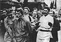 Joseph Stalin and Leon Trotsky at Felix Dzerzhinsky funeral