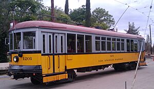 LA Railways car 1201 operating at Orange Empire Railway Museum in 2009