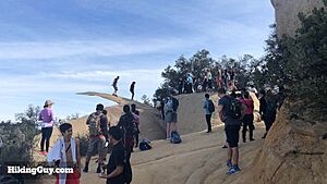 Line of People at Potato Chip Rock